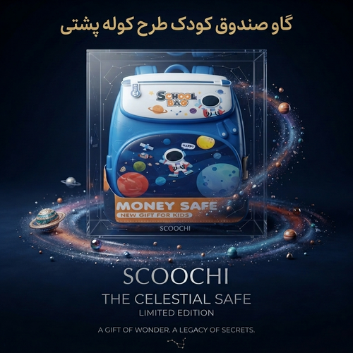 قلک گاوصندوقی طرح کوله پشتی فضانورد مدل Money Safe