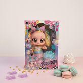 عروسک چشم درشت موزیکال طرح Desserts Girl (مدل تکشاخ و صدف)