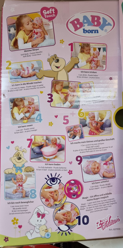 عروسک بی بی بورن اورجینال ۴۳ سانتیمتری مدل Magic Girl (۱۰ عملکرد واقعی + ۱۰ اکسسوری)