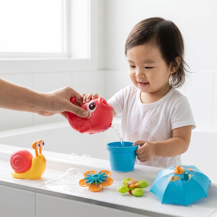 ست اسباب بازی حمام و آب بازی کودک مدل Funny Water Game برند Mei Le Bao