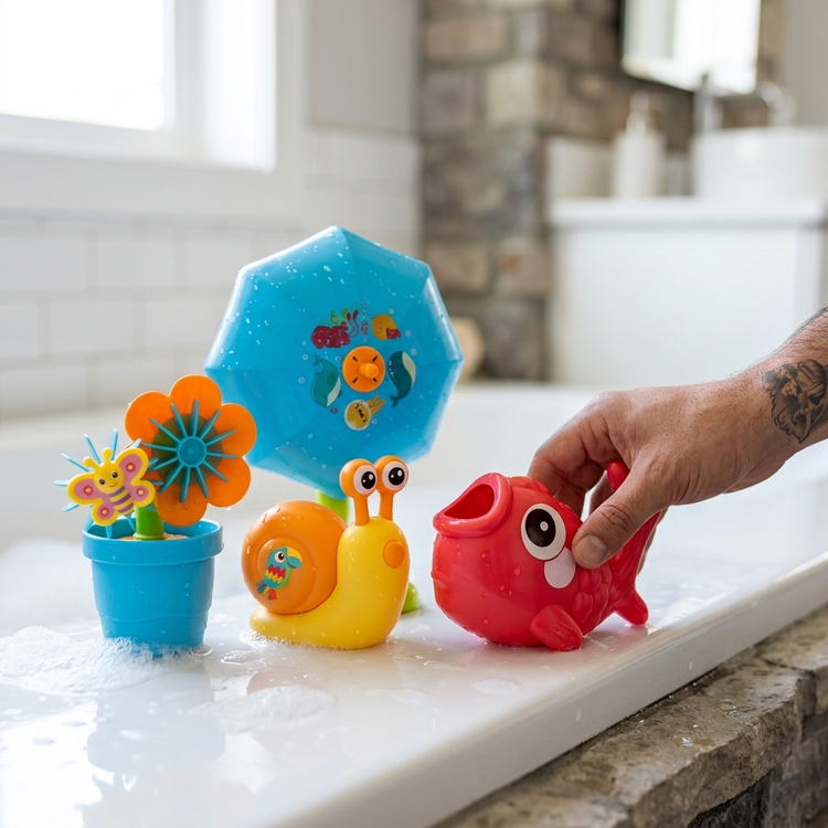ست اسباب بازی حمام و آب بازی کودک مدل Funny Water Game برند Mei Le Bao