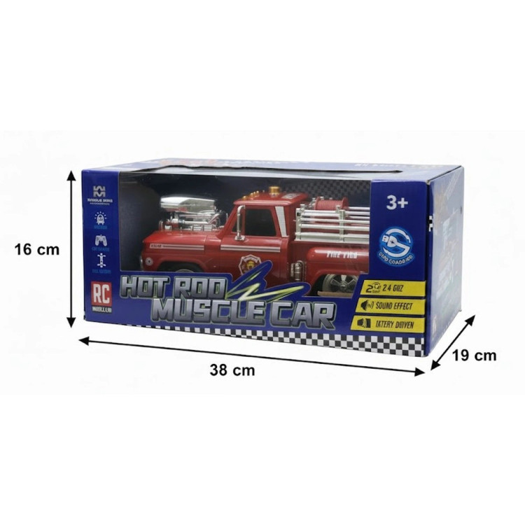 ماشین کنترلی آفرود و کلاسیک آتشنشانی ماسل کینگ طرح رترو مدل Fire Fighter 21 (فرکانس 2.4GHz)