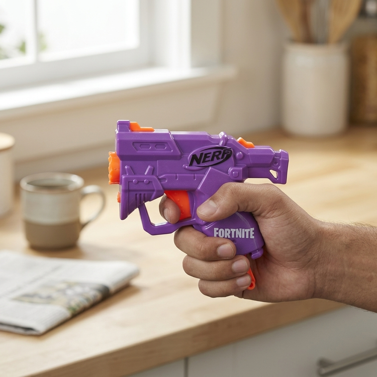 تفنگ نرف فورتنایت مدل مایکرو AR-L هاسبرو اصل (Nerf Fortnite Micro AR-L Blaster)