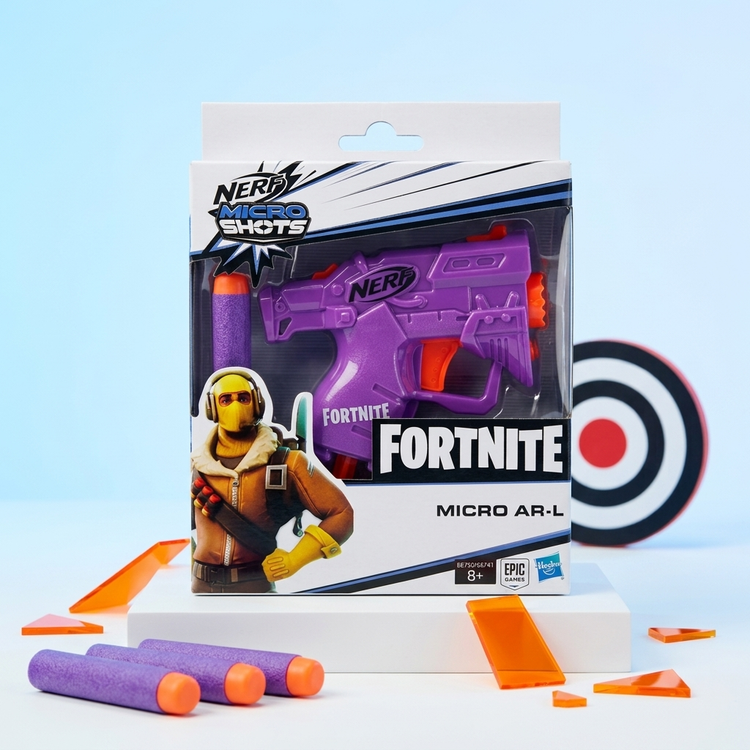 تفنگ نرف فورتنایت مدل مایکرو AR-L هاسبرو اصل (Nerf Fortnite Micro AR-L Blaster)