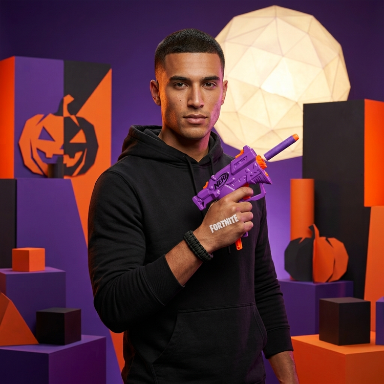 تفنگ نرف فورتنایت مدل مایکرو AR-L هاسبرو اصل (Nerf Fortnite Micro AR-L Blaster)