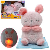 عروسک پولیشی تنفسی و خر و پف طرح خرگوش خوابالو Sleepy Pets
