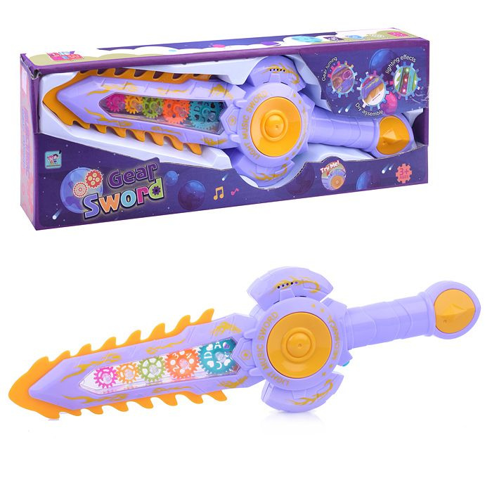شمشیر اسباببازی موزیکال و چراغدار چرخدندهای مدل Gear Sword