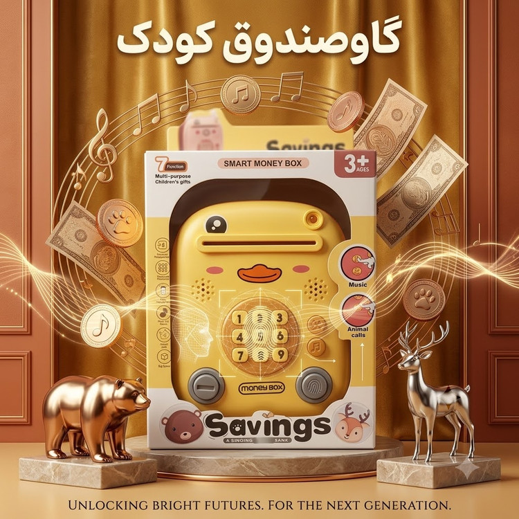 گاو صندوق کودک طرح جوجه